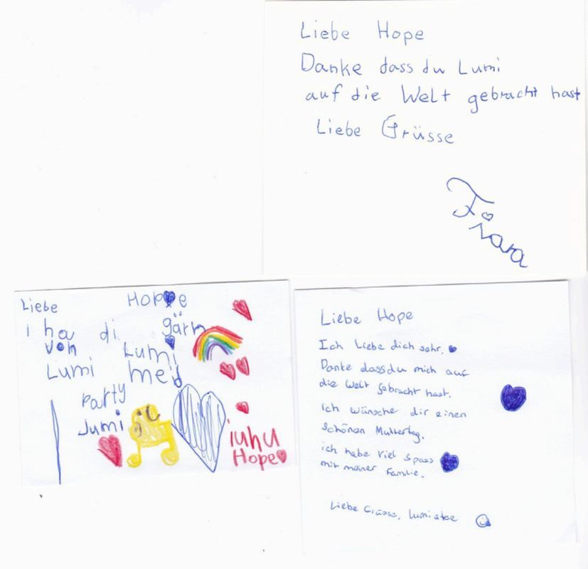 Brief am Muttertag an Hope